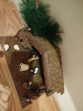 Portal de Belén con Reyes Magos