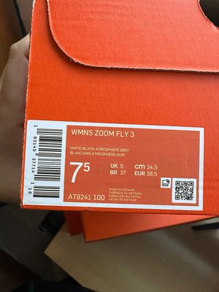 Zapatillas Nike Running Blancas y Negras