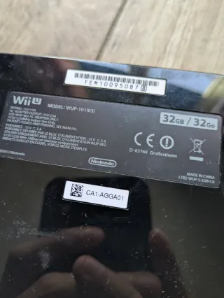 console Nintendo Wii U 32GB nera con cavi