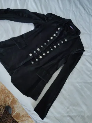 Chaqueta fina mujer negra