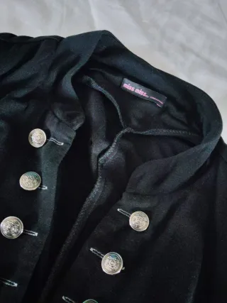 Chaqueta fina mujer negra