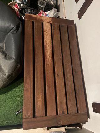 Baúl de madera Ikea marrón claro