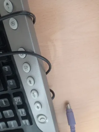 Teclado Inves K366 PS2 Negro/Plateado