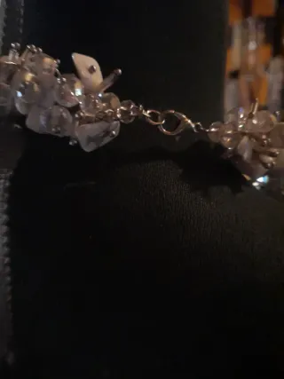 Girocollo argento e bianco