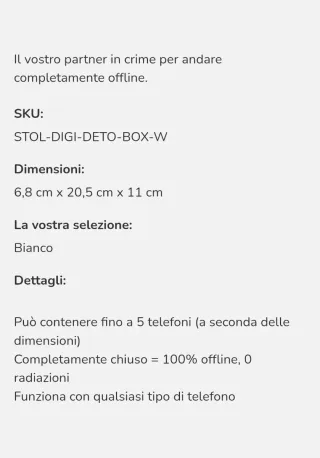 Stolp per disconnettersi