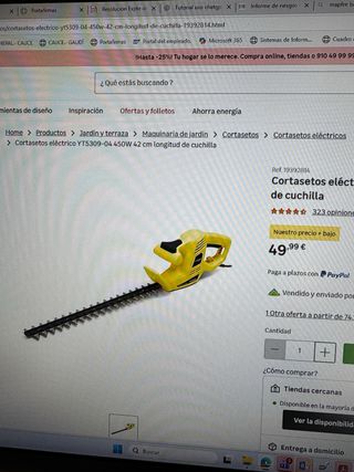 Cortasetos Eléctrico 42cm