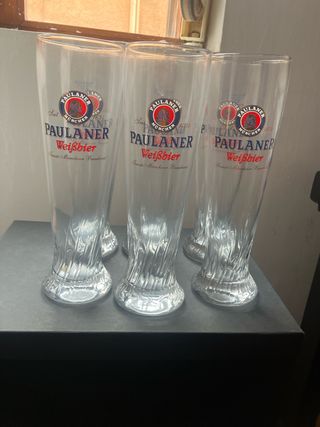 Conjunto 6 Vasos Cerveza Paulaner Weißbier