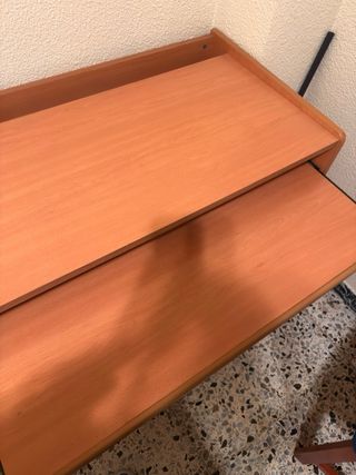 Escritorio madera y plástico