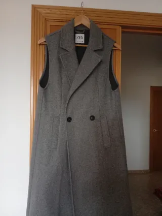 Chaleco Zara Gris  Nuevo