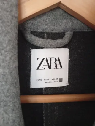 Chaleco Zara Gris  Nuevo