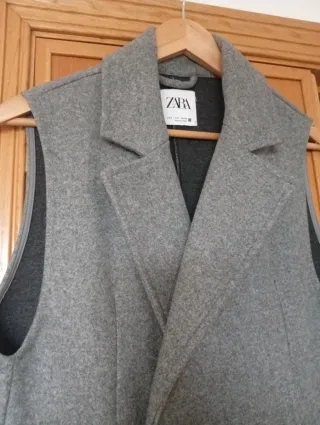 Chaleco Zara Gris  Nuevo