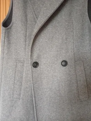 Chaleco Zara Gris  Nuevo