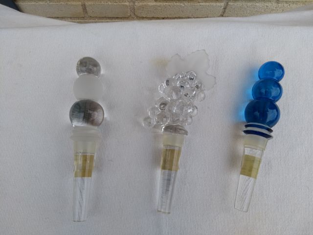 Tampões de vidro maciço para garrafas