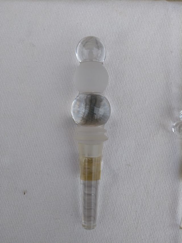 Tampões de vidro maciço para garrafas