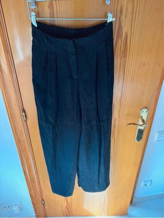 Pantalón ancho Zara negro