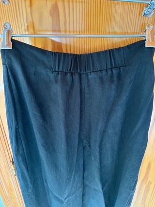 Pantalón ancho Zara negro