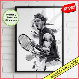 Cuadro Rafa Nadal Tenis Poster Rafael Nadal