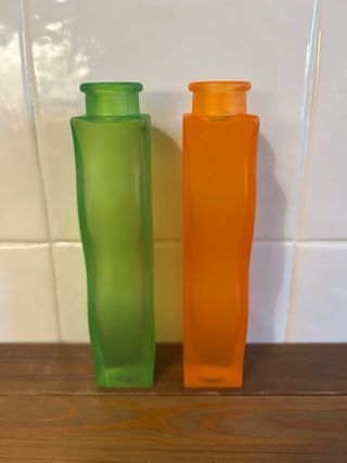 Jarrones cristal ondulados Ikea