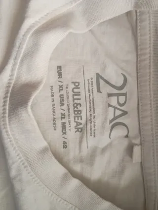 Camiseta Tupac Blanca