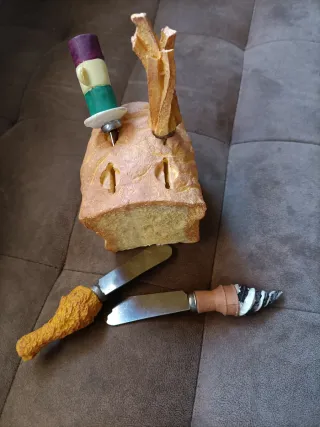 Set de cuatro cuchillos para untar mantequilla