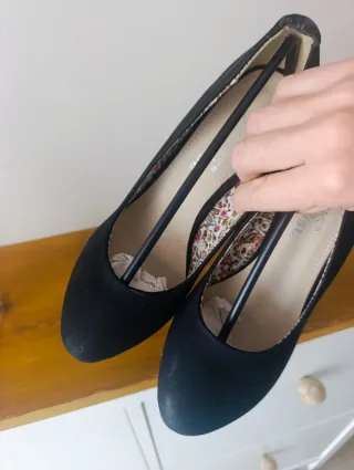 ZAPATOS NEGROS 38 MUJER