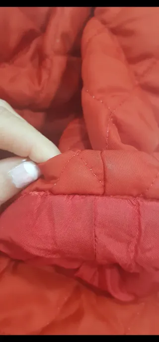 Chaqueta Cortefiel Roja Acolchada