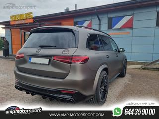 DIFUSOR TRASERO NEGRO CON COLAS NEGRAS PARA MERCEDES GLE/GLS W167