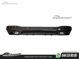 DIFUSOR TRASERO NEGRO CON COLAS NEGRAS PARA MERCEDES GLE/GLS W167