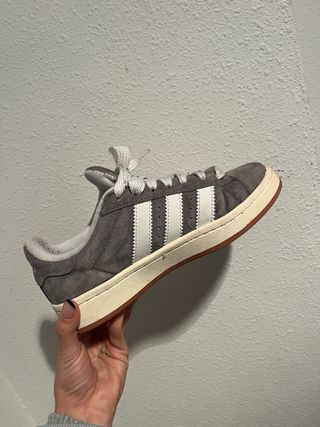 Adidas Campus Gris y Blanco