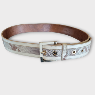 Cinturón Roberto Verino Beige y Rosa