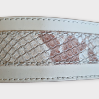Cinturón Roberto Verino Beige y Rosa