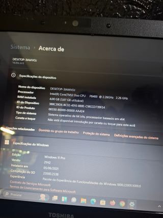 Toshiba Tecra a10 - Windows 11– Pronto a Usar LP6