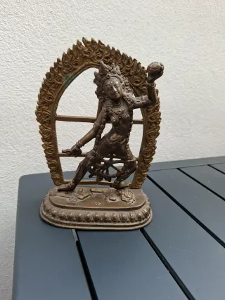Estatua budista bronce Dakini