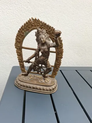 Estatua budista bronce Dakini