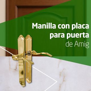 Amig - Juego de Manillas con Placa para puerta - M