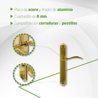 Amig - Juego de Manillas con Placa para puerta - M