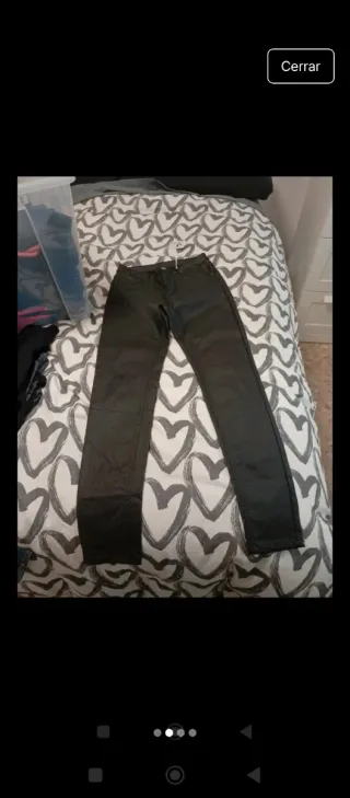 Pantalones elásticos con brillo