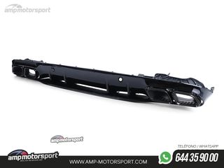 DIFUSOR TRASERO CON COLAS NEGRAS PARA MERCEDES CLASE C COUPE C205 NEGRO BRILLO