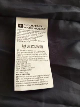 Chaquetón pulmón gris azulado. T-42