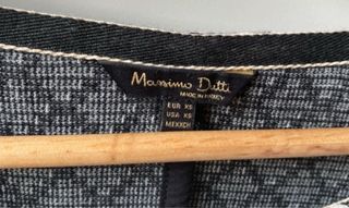 Jersey Massimo Dutti Negro y Beige Talla Única