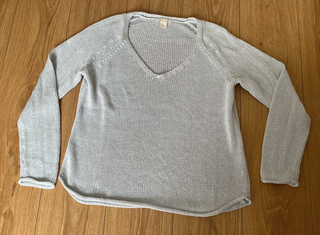 Jersey H&M punto fino azul claro