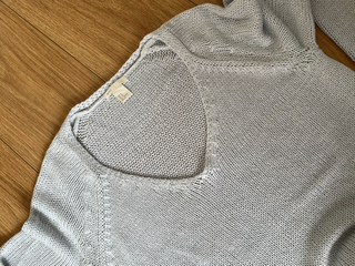 Jersey H&M punto fino azul claro