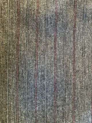 Pantalón lana fina rayas granate