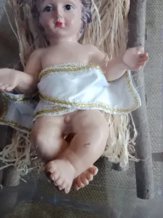 Cuna Niño Dios 25x16cm