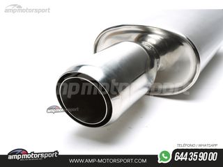 SILENCIOSO UNIVERSAL SALIDA REDONDA DOBLE FILO 90MM