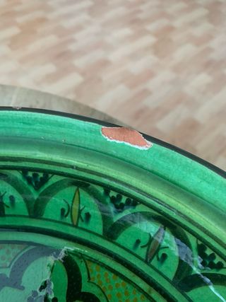 Tajín Marrakech Cerámica Verde , negro y marron