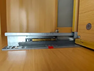 Mueble baño dos tonos de  Roble con lavabo de 80cm