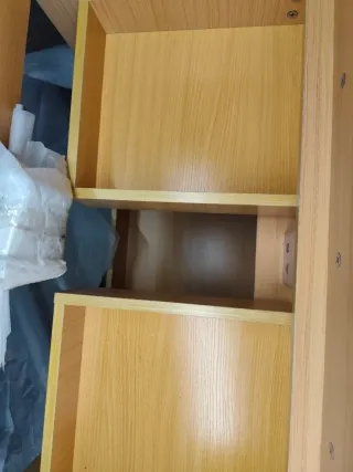 Mueble baño dos tonos de  Roble con lavabo de 80cm