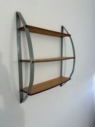 3 Estanterías madera y metal