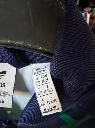 Chaqueta Adidas Camuflaje Azul y Verde